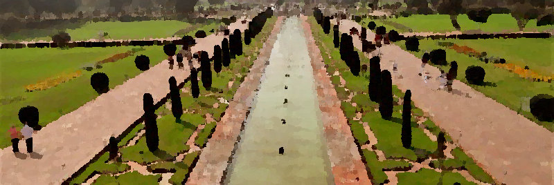 Taj Mahal Gardens Picture