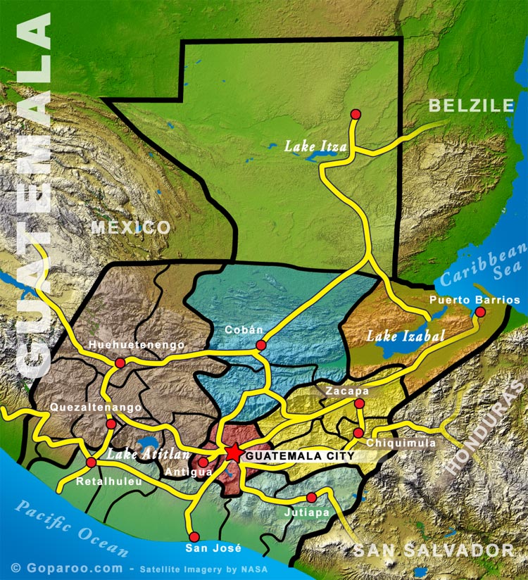 Guatemala Touristic Regions