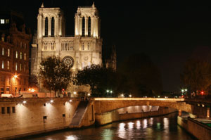 Cathedral of Notre Dame de Paris at Night