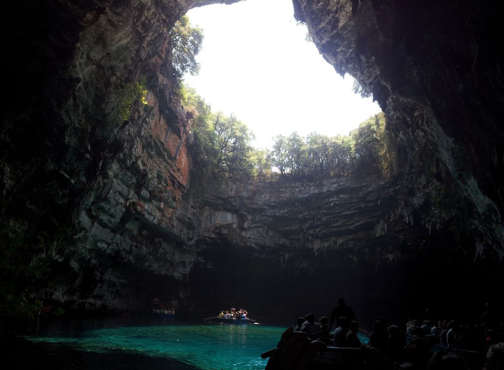 Melissani Cave interior