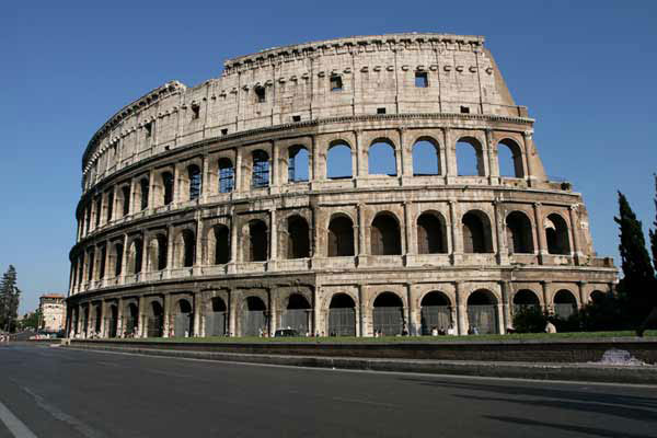 Rome Coliseum General Outside View