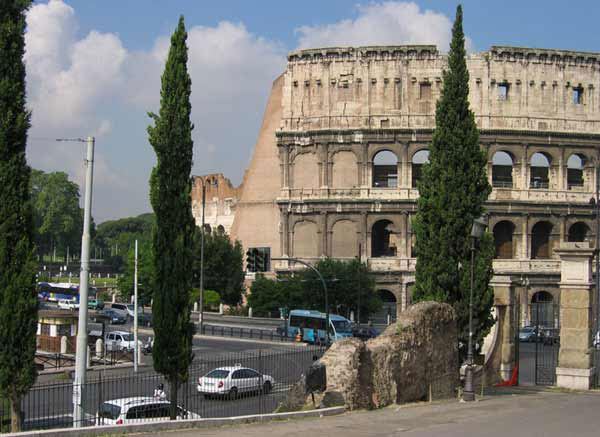 Rome Coliseum View from the City