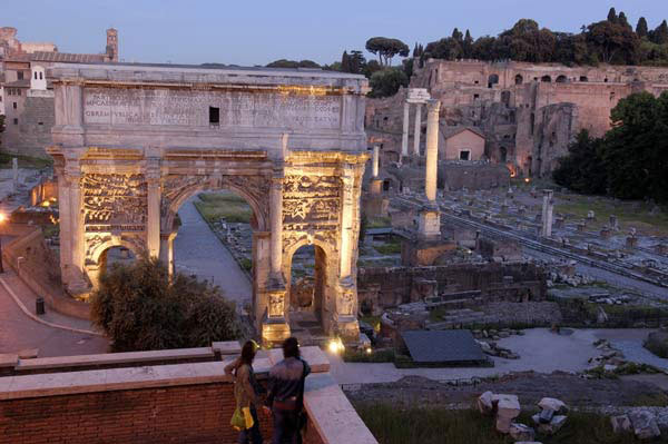 The Constantine Arch at the Roman Forum