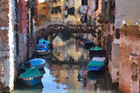 Small Canal in Venice Italy
