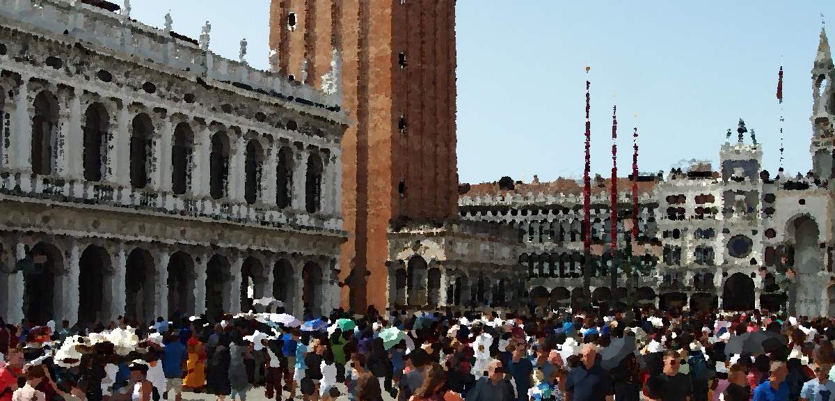 Crowd in Piazza San Marco