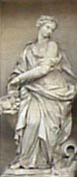 Statue of Abundance in the Trevi Fountain