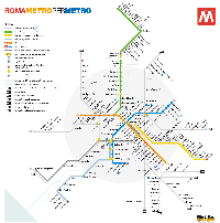 Rome metro subway map thumbnail
