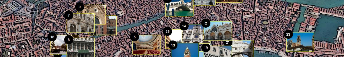 Venice attractions map preview